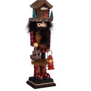 kurt adler 18” Hollywood lodge nutcracker whit cabinet hat, multicolor